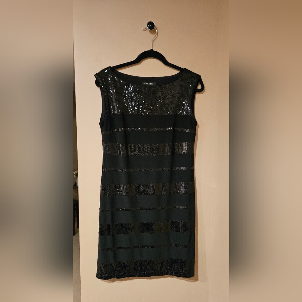 Black Sequin Dress